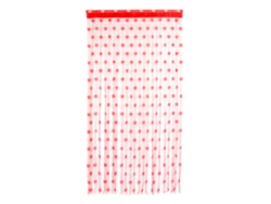 Cortina MEOIRUERY Roja Puerta Ventana Poliéster Rojo (20x15x5cm)