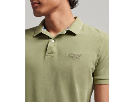 Polo de Hombre SUPERDRY Destroyed Verde (L)
