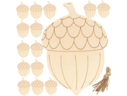 Juego De 20 Adornos Piñas Madera Para Manualidades,