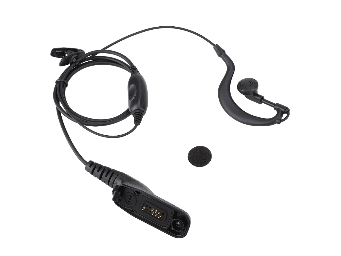 Auriculares con micrófono y gancho para la oreja