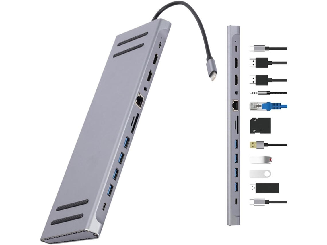 Estación De Acoplamiento Con Concentrador Usb-c | Adaptador Multipuerto