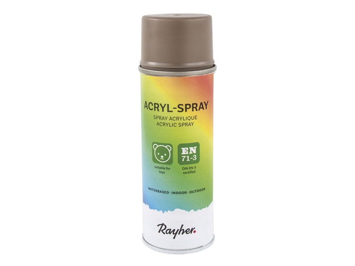 Espray acrílico, gris, caja de 200 ml