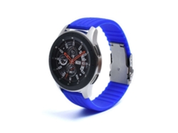 Correa Silicona Stripe Adaptable Samsung Galaxy Watch Bluetooth 45Mm Azul Claro