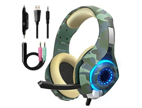 Auriculares Gaming ENZONS para Ps4 Ps5 Pc Xbox One Ps4 con micrófono 3D Sonido envolvente con cancelación de ruido