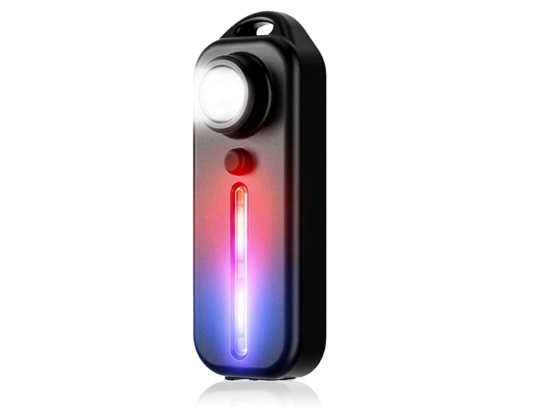 YIZHOOD Luz trasera de bicicleta LED impermeable USB recargable luz trasera DES593 (negro)