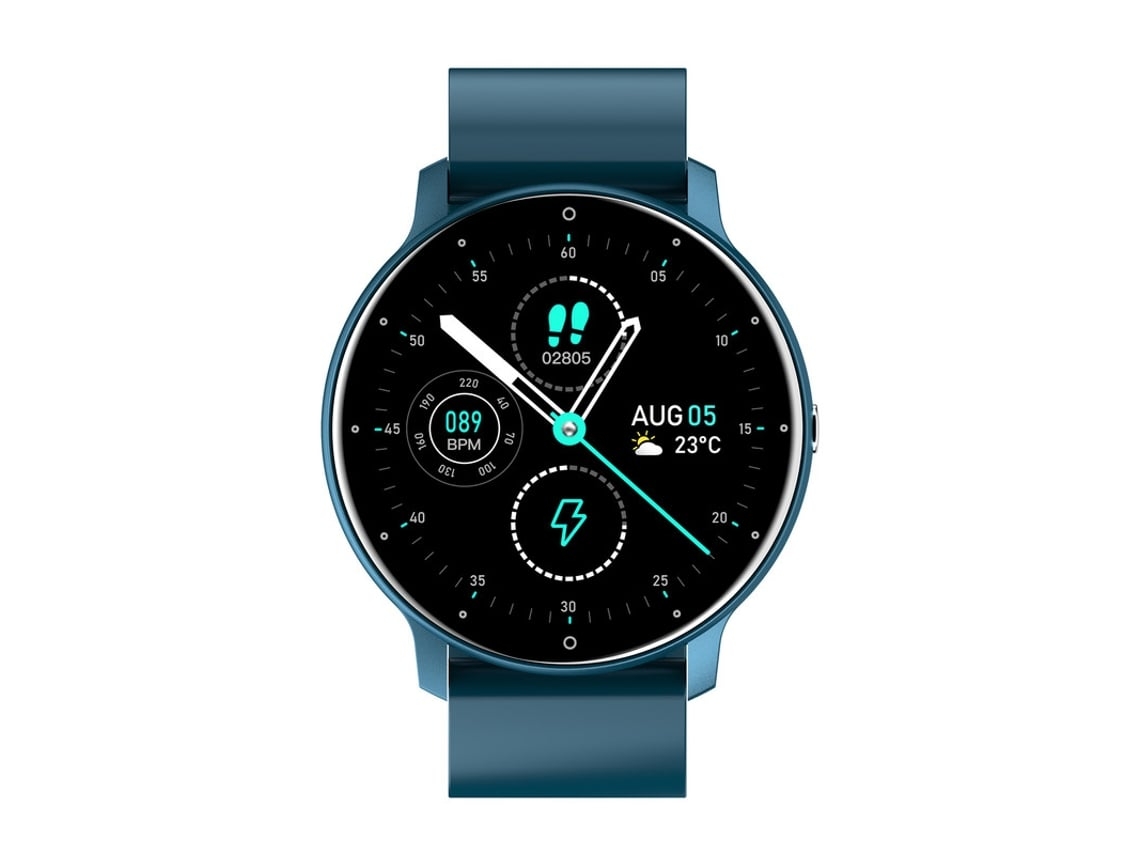 Reloj Inteligente Zl02d Contador De Frecuencia Cardíaca Monitoreo De Sueño Deportivo Información Push Azul Godtvagtyuysan