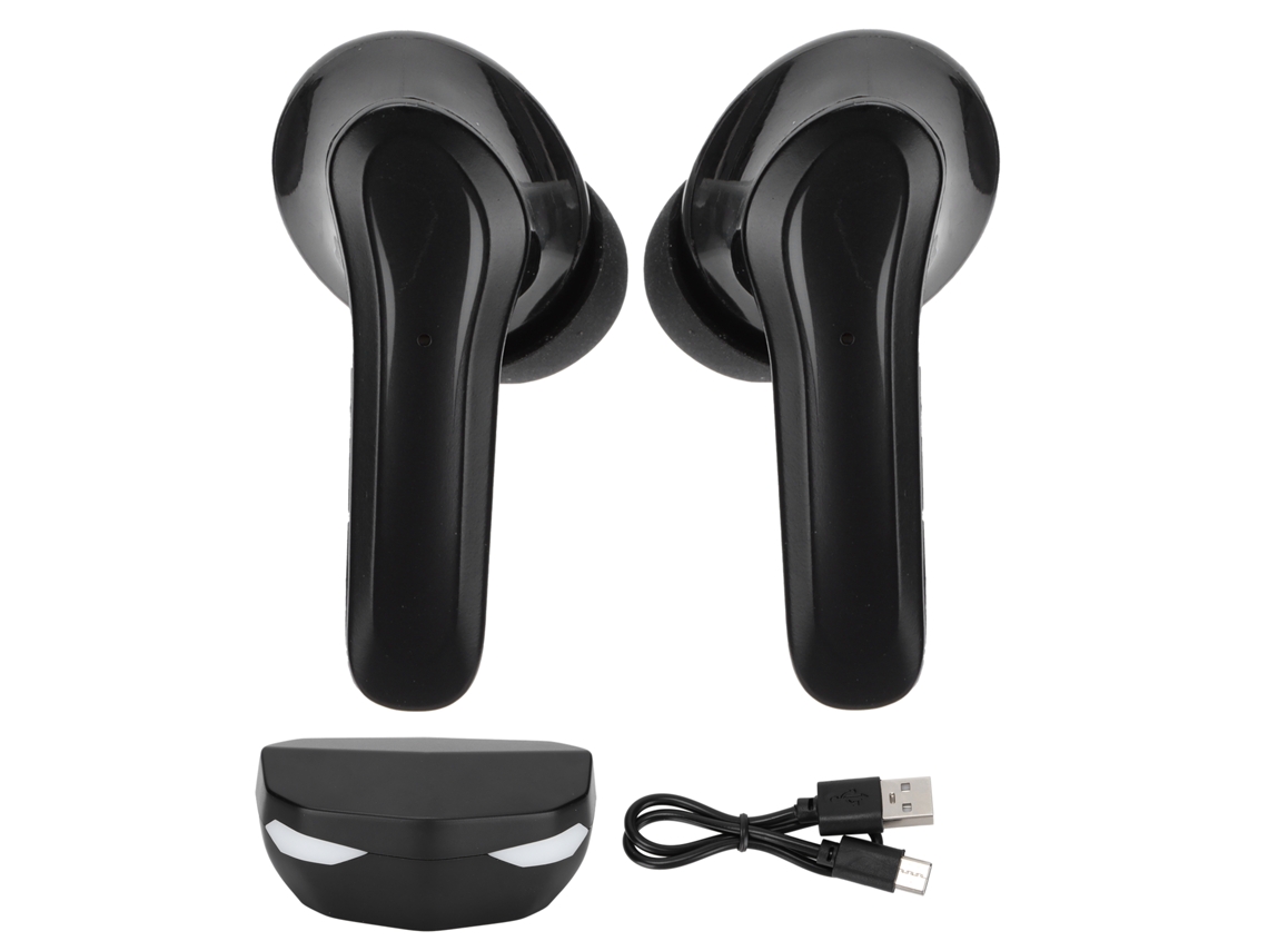 Auriculares Inalámbricos Para Juegos Con Micrófono Con Cancelación De Ruido Y Led Negro