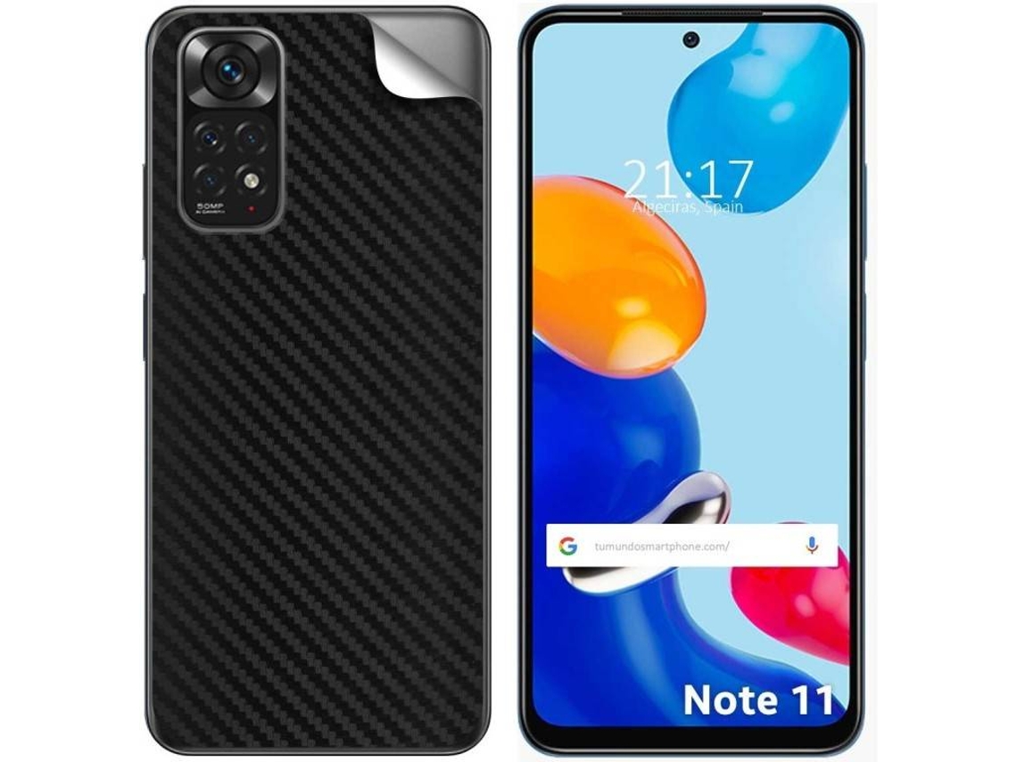 Carcasa Xiaomi Redmi Note 11 / 11s TUMUNDOSMARTPHONE Vinilo Textura Carbono Multicolor