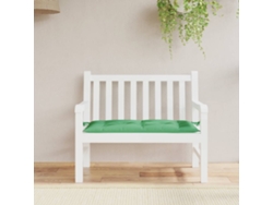 Cojín De Banco De Jardín Tela Oxford Verde 110x50x7 Cm