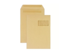 Bolsillo De Papel Kraft Con Ventana 22.9 X 32.4 Cm Yodit