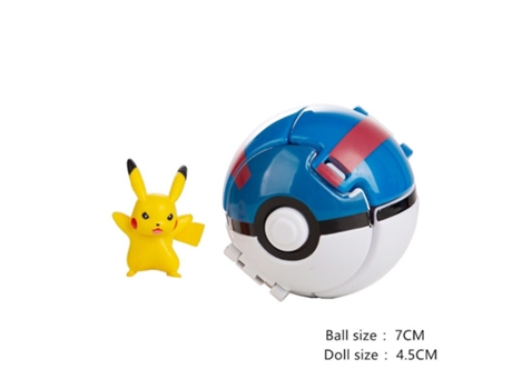 Muñeco GAATPOT 17 Styles Pokemon Anime Figure Pikachu Eevee Vulpix Litten Abra Pet Elf Deformation Ball Pocket Monster Pokeball Toy Model Gifts