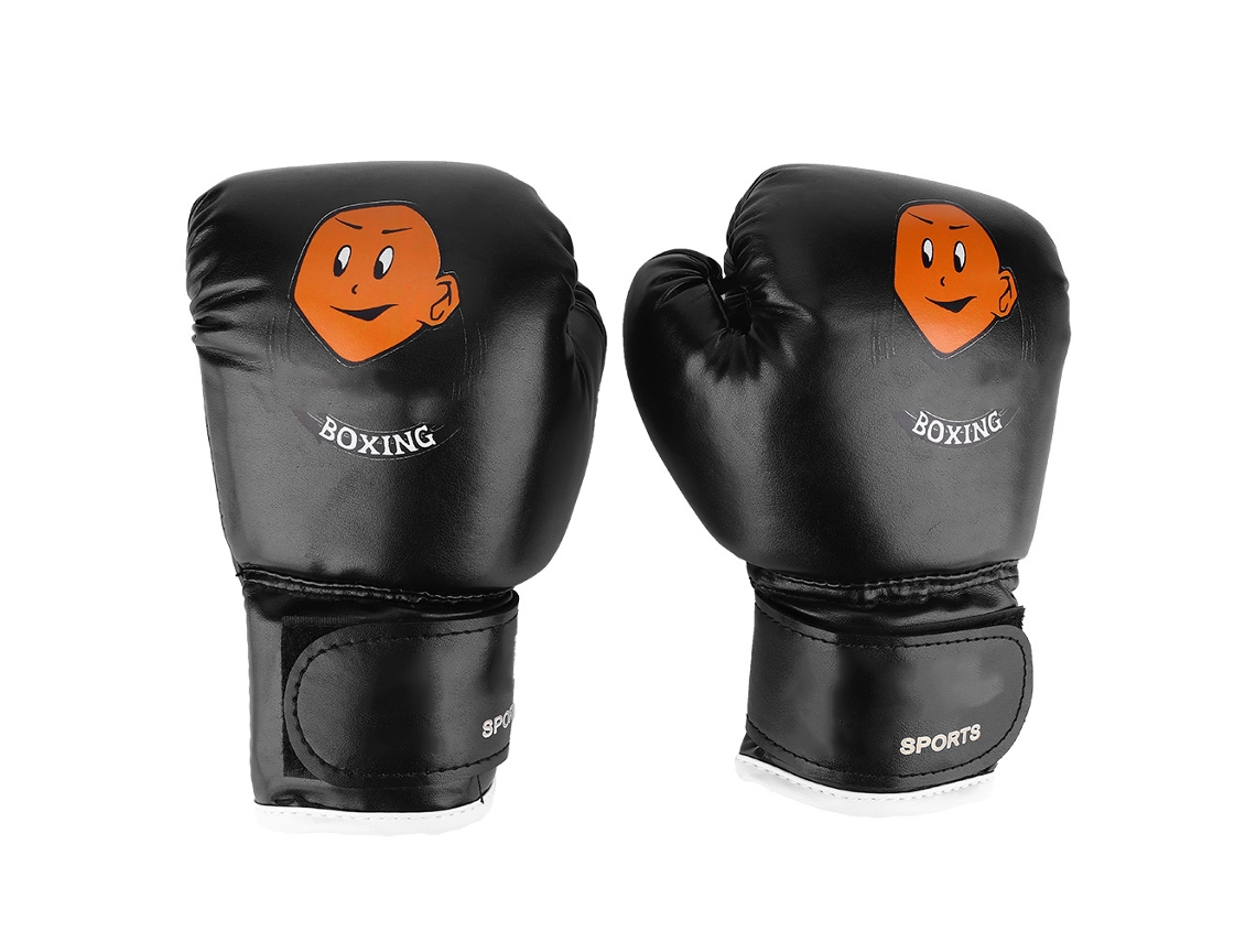 Guantes De Boxeo Para Niños Muay Thai Sparring Kickboxing Lucha Y Sacos De Arena Negro