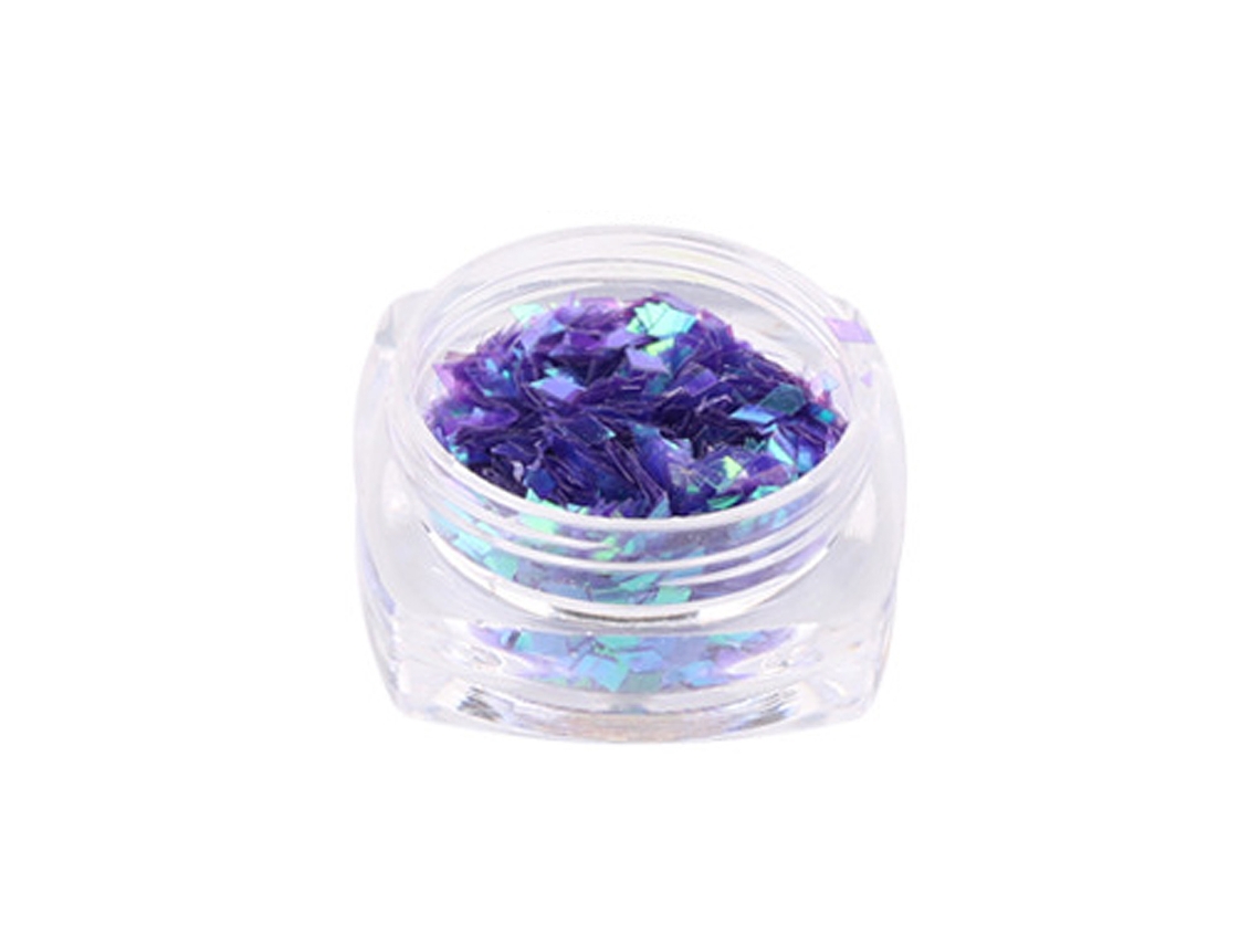 Adorno De Unha Com Glitter Em Forma De Losango Paillettes Lantejoulas Manicure 4roxo