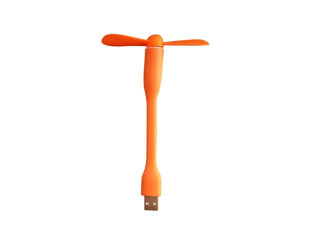 Mini ventilador USB ultra silencioso y seguro, ventilador de bolsillo portátil desmontable para viajes, camping, pesca (naranja) ZMDECQNA