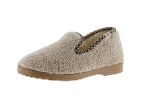Chanclas de Mujer VICTORIA Casa Cómodas Borreguito Beige (38)