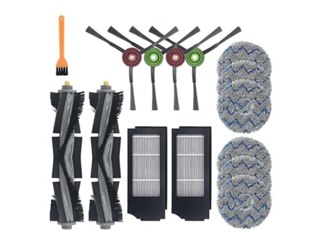 Para ecovacs t10 turbo robot aspirador de pó escova principal escova lateral esfregão