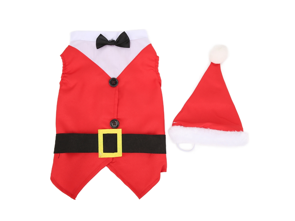 Kkpm-disfraz De Navidad Para Perro Con Gorro Y Luz: Ropa Cómoda Y Divertida Para Fiesta Navideña