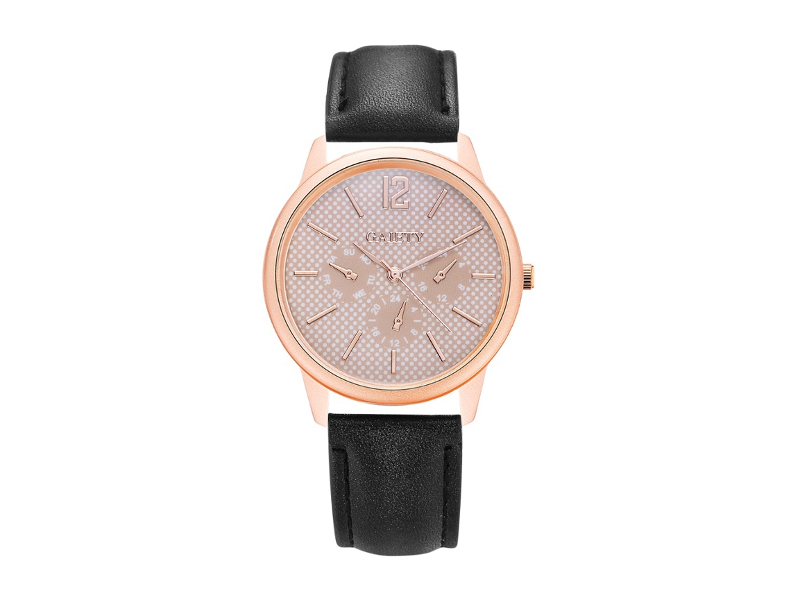 Relógio De Pulso Feminino Synoke De Quartzo Com Pulseira De Couro Pu Impermeável Roxo