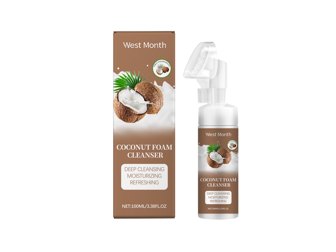 Limpiador facial de espuma de coco