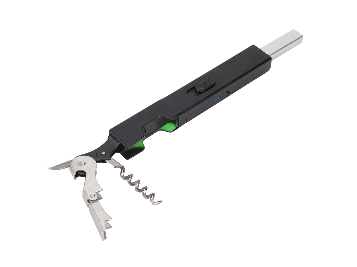 Encendedor eléctrico sin llama Aiailikill, USB, resistente al viento, para barbacoa, camping y estufas (negro)