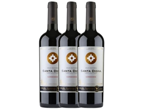 Vino MIGUEL TORRES Miguel Torres Santa Digna Negre Carmenère Valle Central Reserva (0.75 L - 3 unidades)