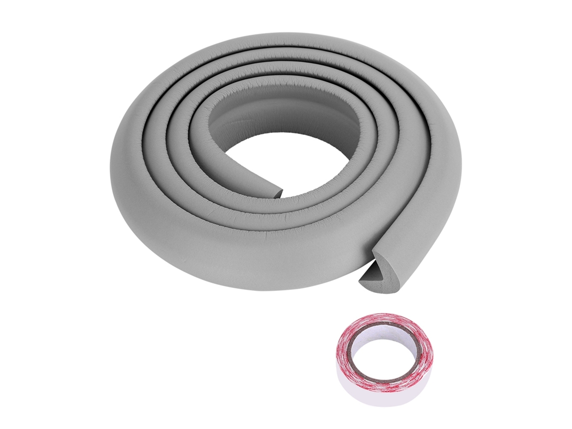 Tiras Protectoras De Goma De 2 M Para Bordes De Mesa, Ideales Para Bebés Y Niños - Gris