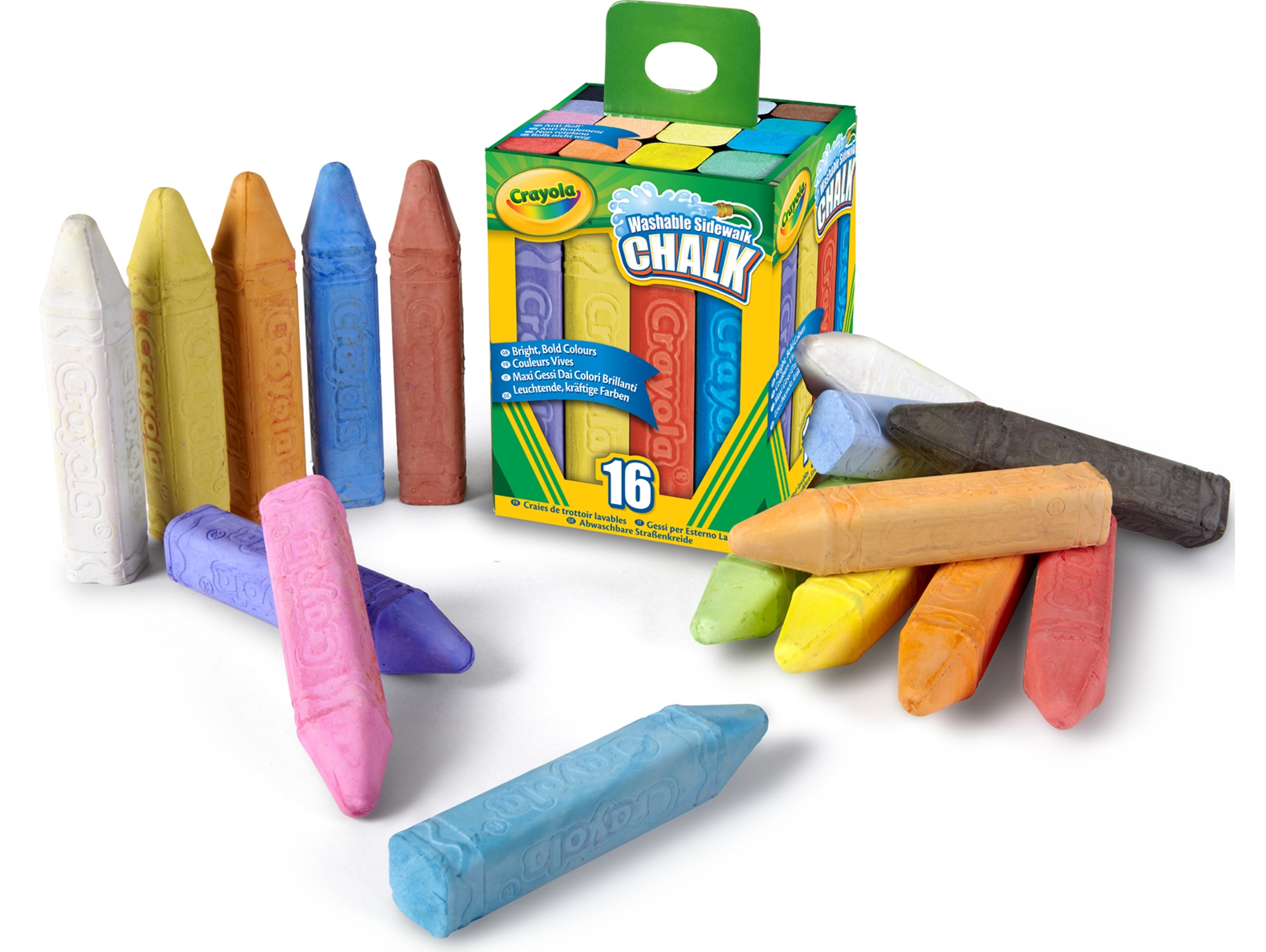 Tiza CRAYOLA Washable Outdoor Chalk (16 Unidades)