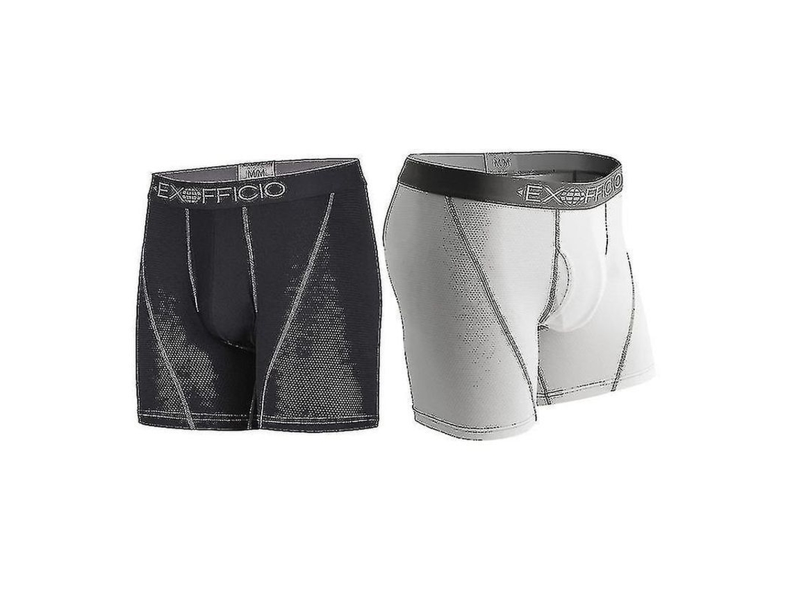 Paquete De 2 Calzoncillos Deportivos De Malla Exofficio Para Hombre, 6 Pulgadas, Tallas Estadounidenses.