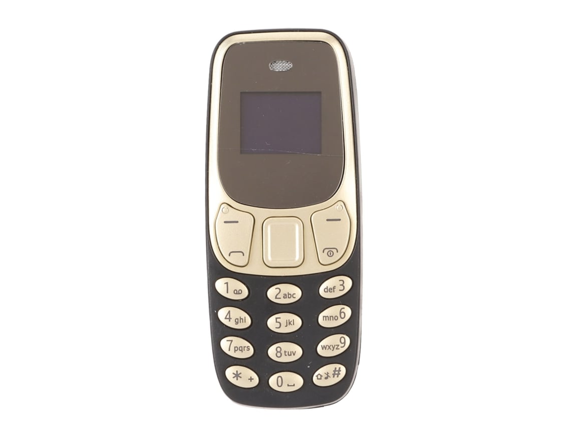 El Mini Teléfono Móvil Más Pequeño Del Mundo Con Bluetooth, Doble Sim, Desbloqueado, Gsm 2 En 1, Negro Y Dorado.