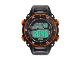 Reloj De Pulsera Digital Electrónico Para Niños Con Correa De Pvc Naranja.
