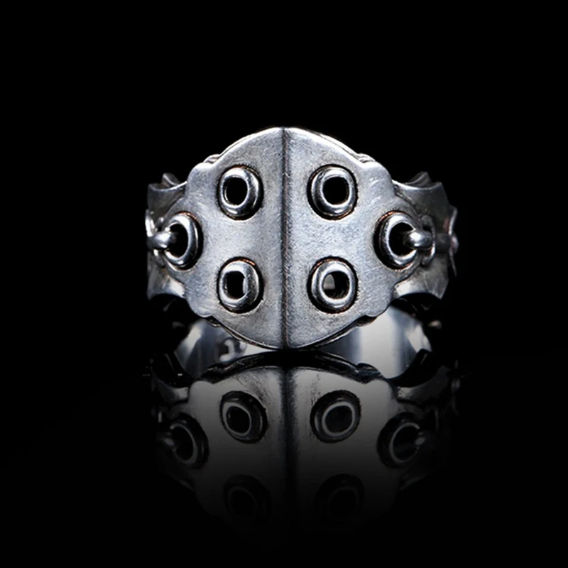 Anillo Gesar King para hombre, con un diseño inspirado en la armadura maldita de la épica mitología tibetana, anillo ajustable. MDUG