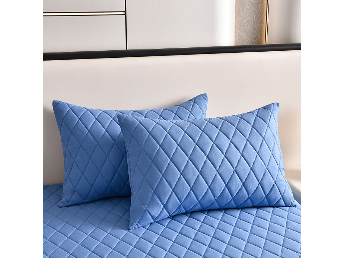 2pack Protectores De Almohada Impermeables Eifson Acolchados 50x90cm (azul Cielo)