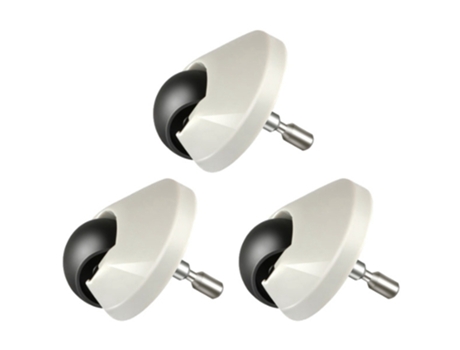 Rueda delantera de 3 piezas para Xiaomi 1S 1C Vacuum 2 Roborock S5 S50 S6 S60 S5Max S6Maxv piezas de Robot aspirador puro