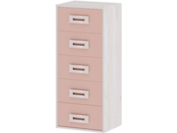 Cómoda Infantil MUEBLAM Artic Rosa Nube Melamina (43x100x33 cm)