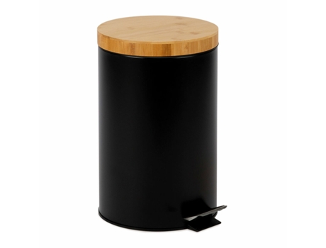 Cubo para la Basura ANDREA HOUSE cc72108 Negro Metal 12 L