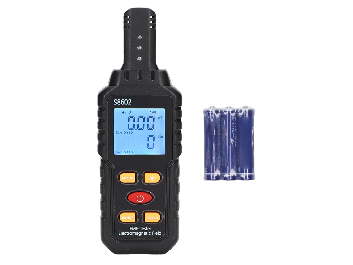 Detector De Campos Electromagnéticos, Medidor De Radiación Electromagnética, Comprobador De Campo Magnético, Digital Con Alarma Y Pantalla Lcd.