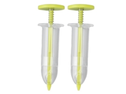 2 Mini Dispensadores De Semillas Ajustables, Herramienta Manual Para Sembrar Semillas, Herramienta De Jardín De Plástico Amarillo