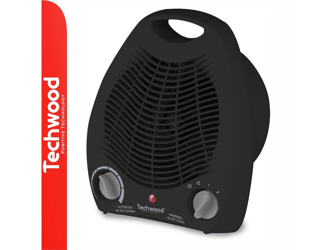Termoventilador TECHWOOD Negro 2000W
