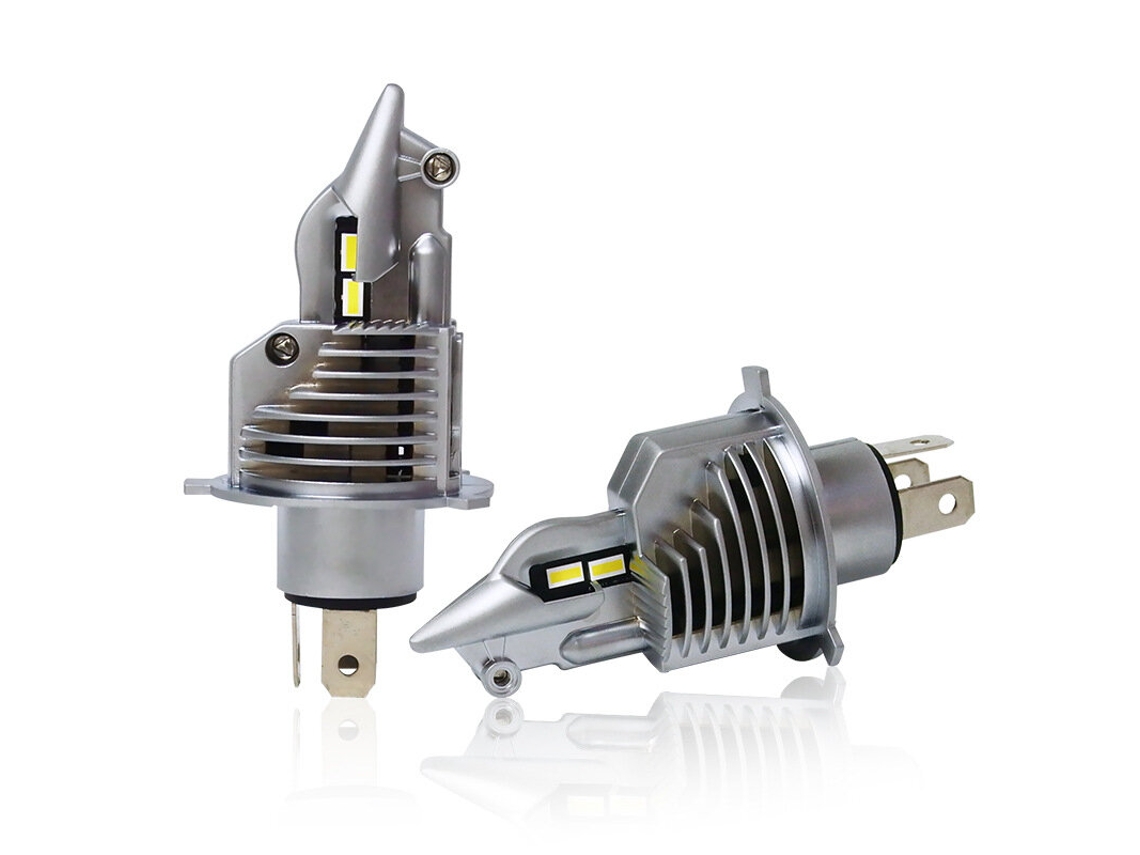 Bombillas LED para faros delanteros de coche H4 80 W, 4300 K, pares, luz alta y baja para modificación de iluminación, 6000 K, IP67, impermeables, 1