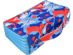 Estuche Portátil Rosa Para Lápices, Gran Capacidad, Exquisita Artesanía, 120 Ranuras, Para La Escuela (azul)
