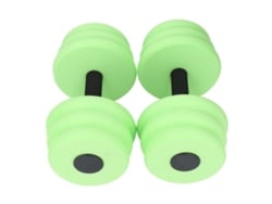 Mancuernas flotantes de EVA para ejercicios acuáticos, verdes, 2 unidades