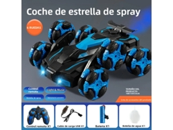 (Azul) Coche de juguete con bomba de agua y control remoto de 2,4 g, control por gestos, coche de juguete con bomba de agua para niños