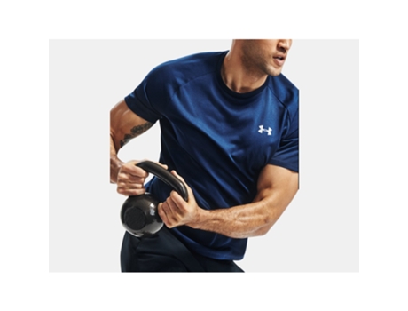 Camiseta de Hombre UNDER ARMOUR Tech Tam Azul (M)