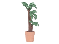 Mini Planta Em Vaso Para Casinha De Bonecas 1/12 Escala Modelo Decorativo Jardim