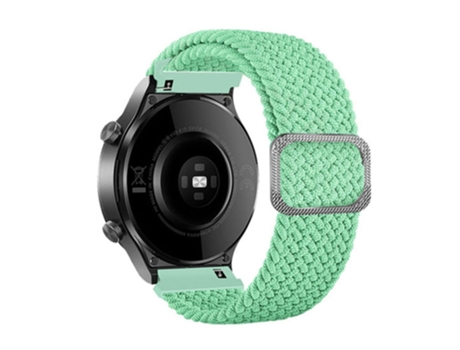 Correa de nailon 22mm con hebilla para Samsung Galaxy Watch3 45mm/Huami Amazfit Pace/Stratos - verde claro