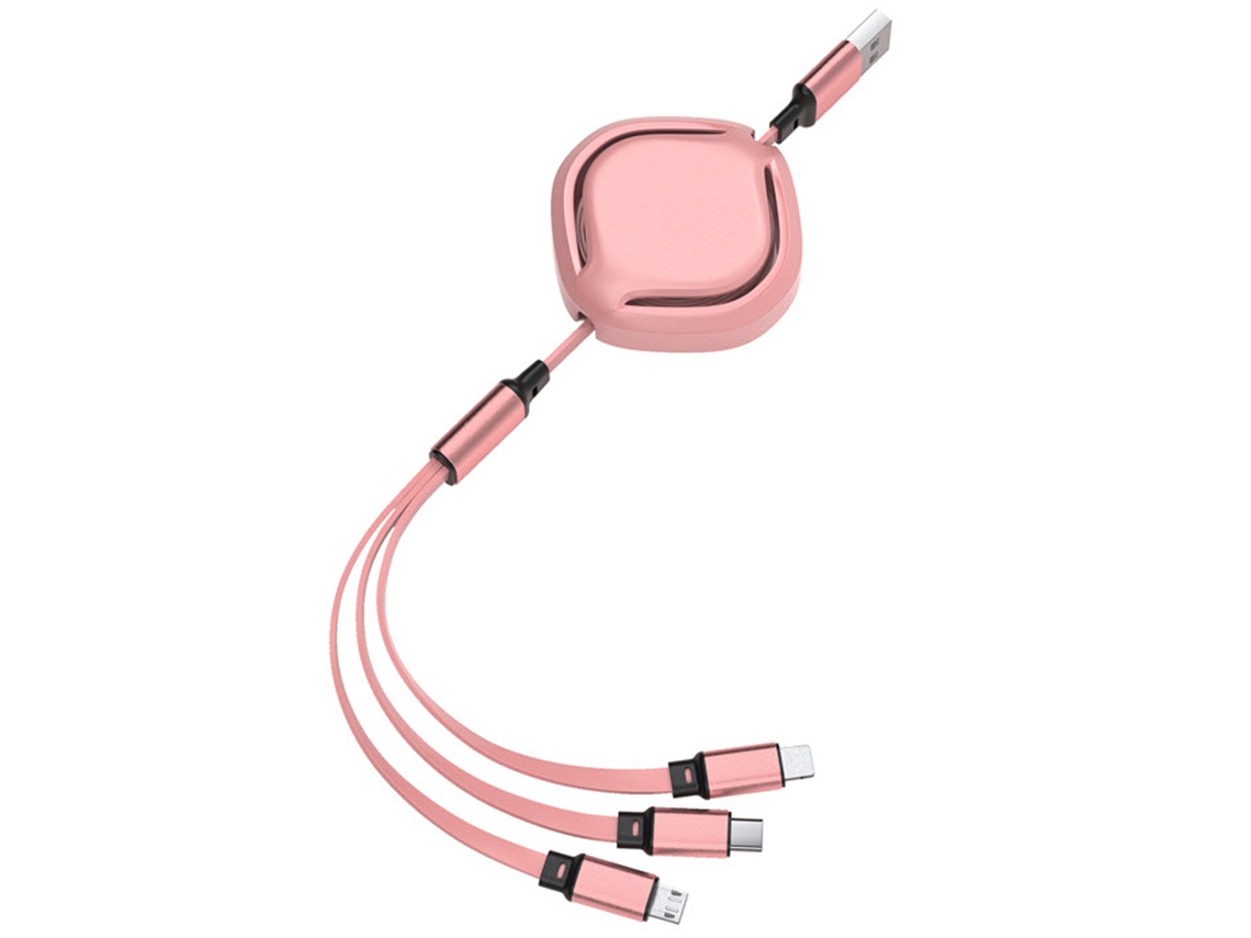 Cable De Datos (carga Rápida 3a, Retráctil Y Estirable)