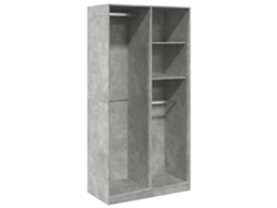 Armario de Derivados de Madera Gris Cemento MAISON EXCLUSIVE (100x50x200 cm)