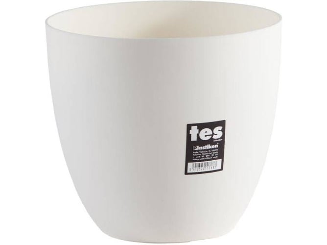 Maceta PLASTIKEN Tes Blanco (22 cm)