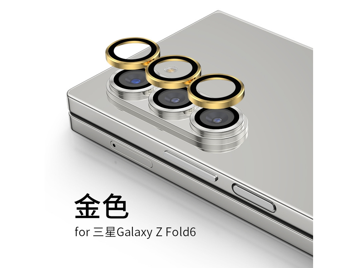 A Película Protetora Para Lentes De Câmeras É Adequada Paracom Placa Traseira / Óculos Samsung Z Fold6 Eagle dourado