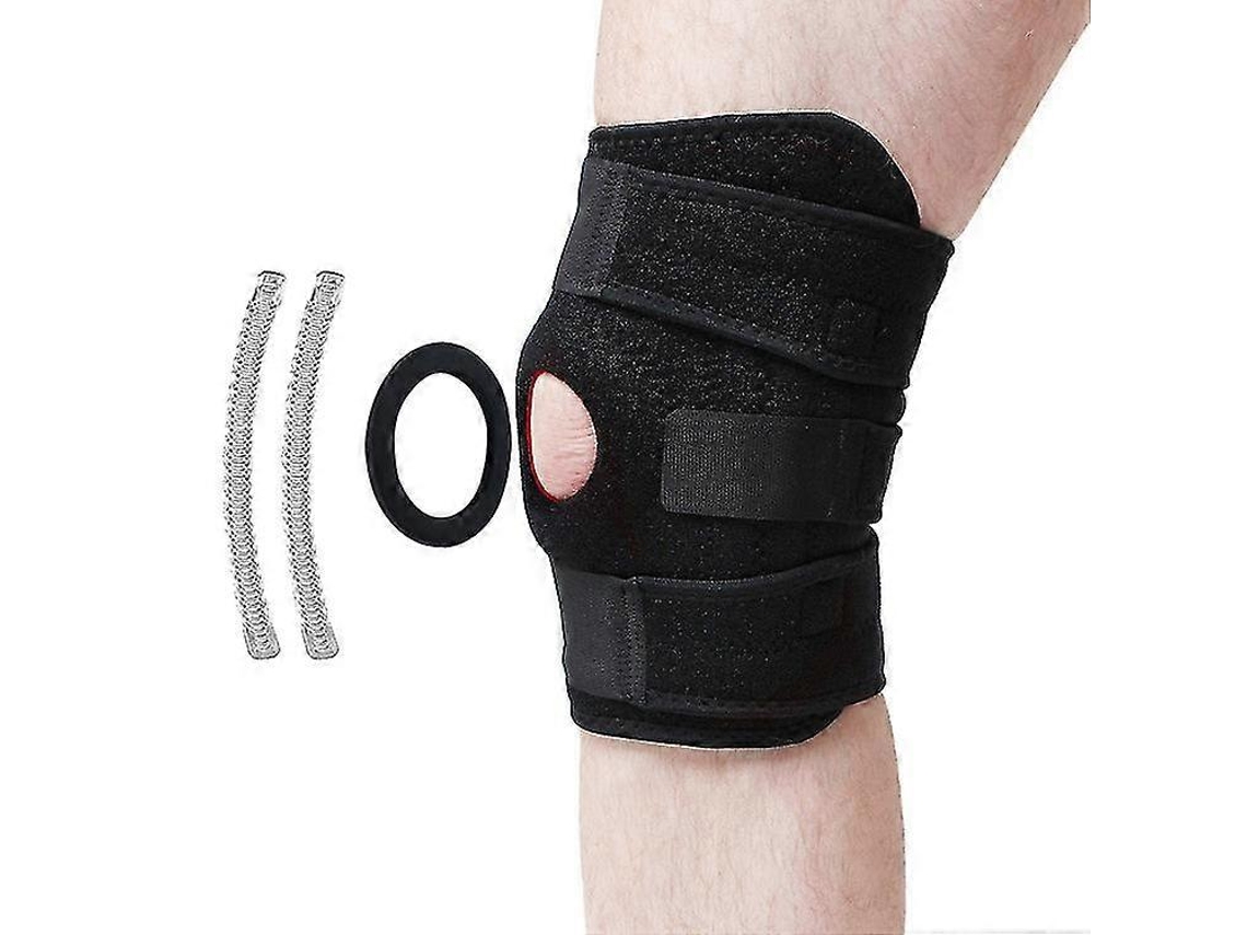 Rebe-soporte De Rodilla Con Diseño De Rodilla Abierta, Brazalete Antideslizante Para Correr Y Levantamiento De Pesas L